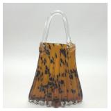 FIFTH AVENUE CRYSTAL TORTOISESHELL PURSE VASE