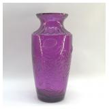 PURPLE FLOWERED VASE 13"