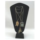 THREE 1970S OWL PENDANTS