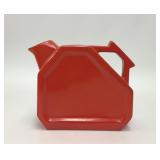 VTG MCM RED GEOMETRIC WATER PITCHER