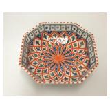 VIBRANT HANDMADE SLAMA TUNISIAN POTTERY BOWL