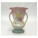 VTG HULL POTTERY CAMELLIA DOUBLE HANDLE VASE