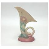 VTG HULL POTTERY WOODLAND CORNUCOPIA VASE