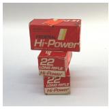 FEDERAL HIGH-POWERED 22 LONG AMMO