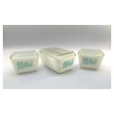 1957 PYREX BUTTERPRINT REFRIGERATOR DISHES