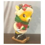 26" reindeer on skis blowmold