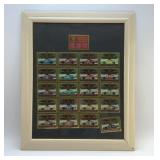 FRAMED 20 YEARS OF WINSTON CUP CHAMPIONS CARDS