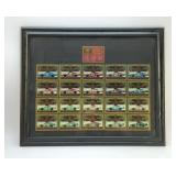 FRAMED 20 YEARS OF WINSTON CUP CHAMPIONS CARDS