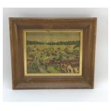 COUNTRY VILLAGE PRINT 14 X 12