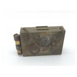 ANTIQUE COMPACT WITH LIPSTICK HOLDER