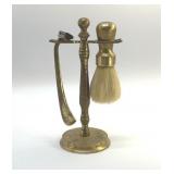 Vintage brass shaving set