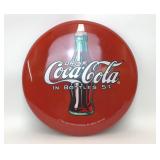 RETRO METAL COCA-COLA BUTTON SIGN