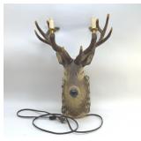 DEER HEAD WALL LIGHT FIXTURE