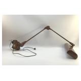 VINTAGE  INDUSTRIAL MOUNTED DESK LAMP