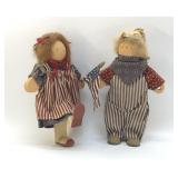 VTG LIZZIE HIGH FOLK ART DOLLS