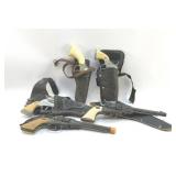1950S KIDS WESTERN CAP GUNS, HALCO, HUBLEY