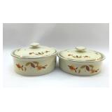 HALLS JEWEL, TEA CASSEROLE PAIR