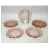 8 JEANNETTE PINK DEPRESSION GLASS CHERRY BLOSSOM