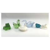 ART GLASS ANIMALS, HEN ON A NEST
