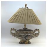 HUGE ITALIAN ROCCO STYLE CERAMIC LAMP