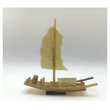 1960ï¿½s CHINESE JUNK SAILBOAT POLISHED HORN