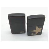 SATIN ZIPPO LIGHTERS MARLBORO STAR