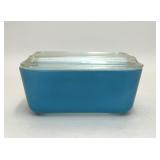 VTG PYREX BLUE NO. 502-B REFRIGERATOR DISH