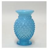 FENTON OPALESCENT BLUE GLASS BUD VASE