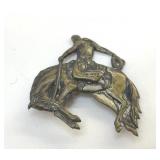 1947 OCCUPIED JAPAN BUCKING BRONCO BROOCH