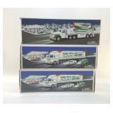 3 HESS TRUCKS IN BOX