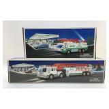 PAIR OF HESS TRUCKS IN BOX