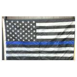 THIN BLUE LINE AMERICAN FLAG