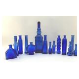 COBALT BLUE GLASS BOTTLES 4'-12ï¿½