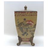 FLORAL DECORATED URN 15 INCHES