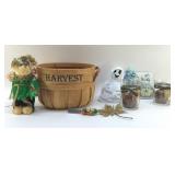 AUTUMN ASSORTMENT CANDLES, BASKET, TY