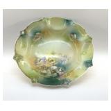 C.1900 RS PRUSSIA POPPIES BOWL 10'