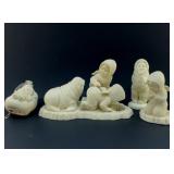 4 SNOW BABY FIGURINES DEPARTMENT 56