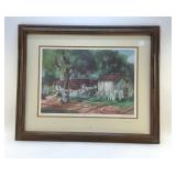 ALLEN INGLES PALMER 'HAPPY FOLK' SIGNED PRINT