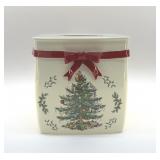 SPODE CHRISTMAS TREE KLEENEX BOX