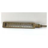PHILADELPHIA VINTAGE BRASS STRAIGHT THERMOMETER
