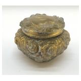 1890S GOOFUS GLASS GIBSON GIRL POWDER JAR