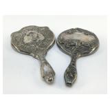 PAIR OF 1900S HAND MIRRORS 10'