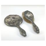 1905 HAND MIRROR AND BRUSH VANITY SET