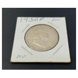 1950 SILVER BEN FRANKLIN HALF DOLLAR