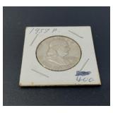 1957 SILVER BEN FRANKLIN HALF DOLLAR