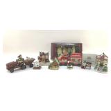 CHRISTMAS VILLAGE AND FIGURINES