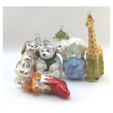 BLOWN GLASS CHRISTMAS ORNAMENT ASSORTMENT