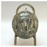 LG BLOWN GLASS ELEPHANT ORNAMENT