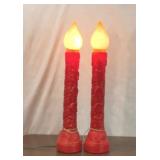 NOEL CANDLE VINTAGE BLOW MOLDS