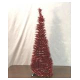 COLLAPSIBLE RED GARLAND TREE